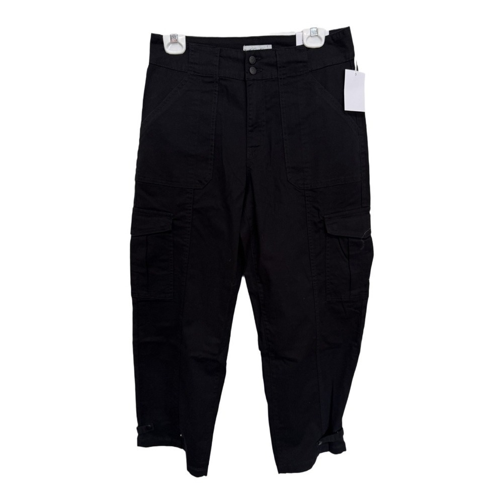Jessica Simpson Cropped Cargo Black Pants Size 6